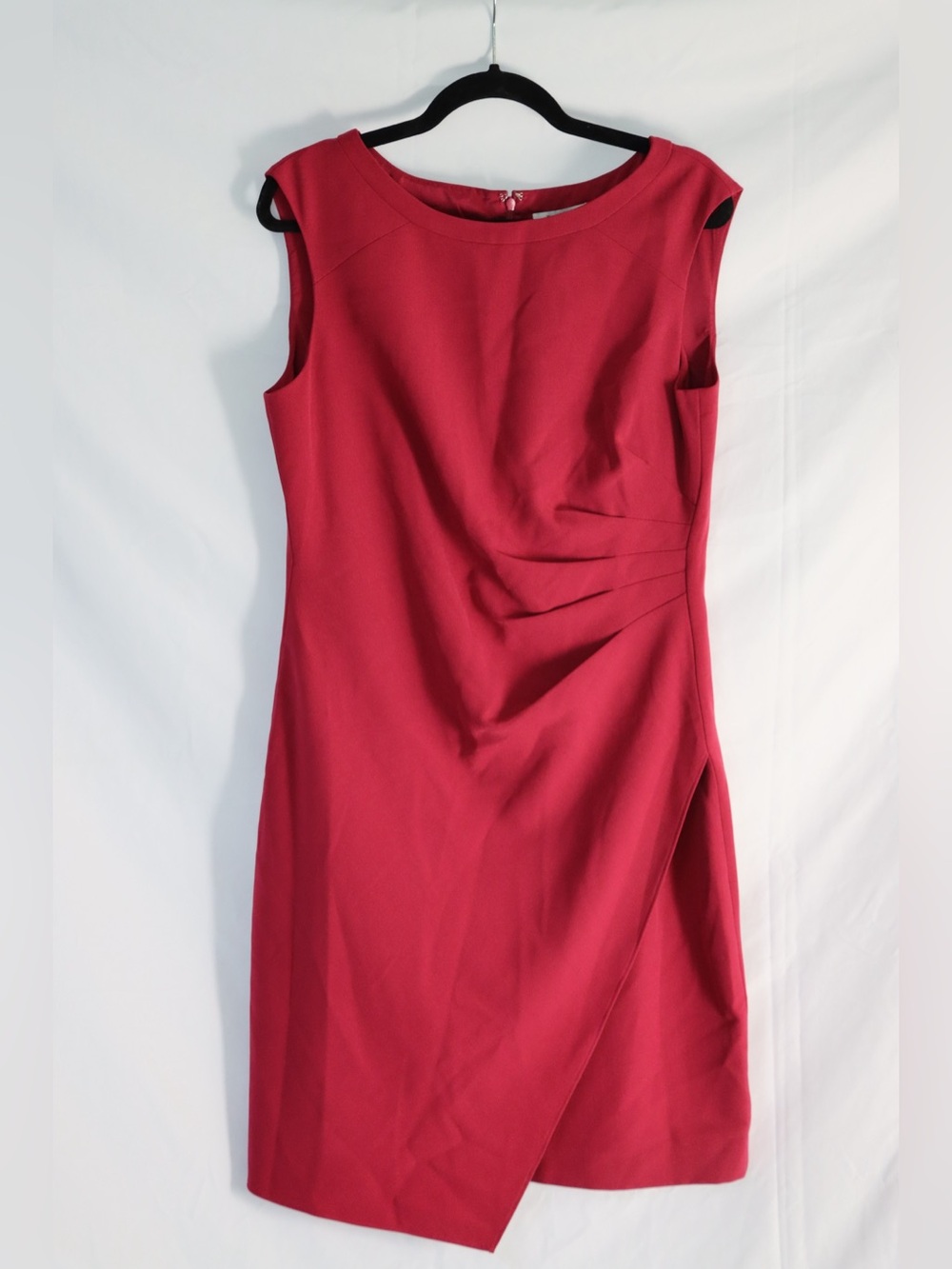 White House Black Market Sleeveless Raspberry Sheath Dress